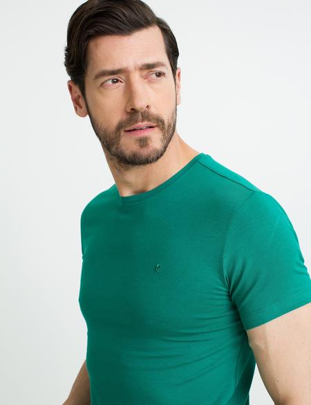 Zümrüt Ex. Slim Fit Basic Tişört - 50192736051