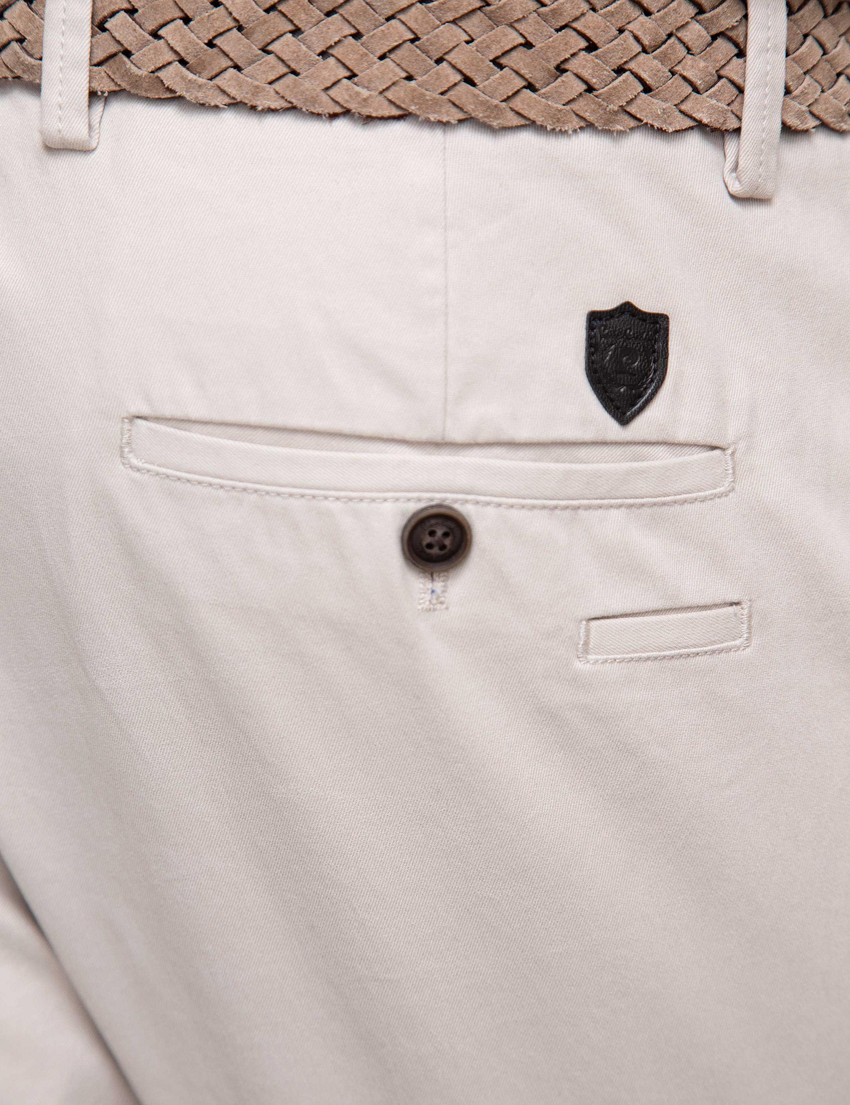 Gri Regular Fit Chino Pantolon