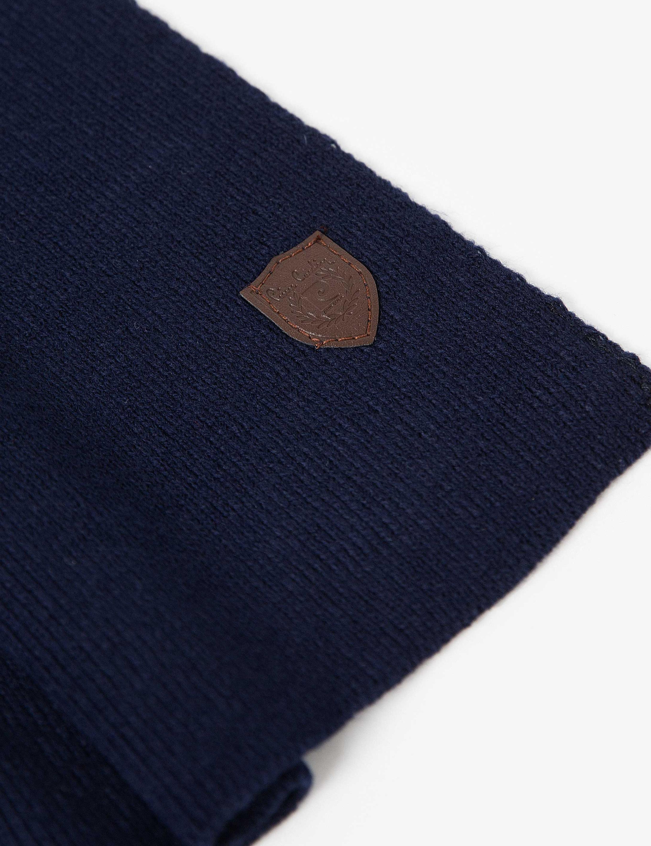 Lacivert Kaşkol Bere Eldiven Takım