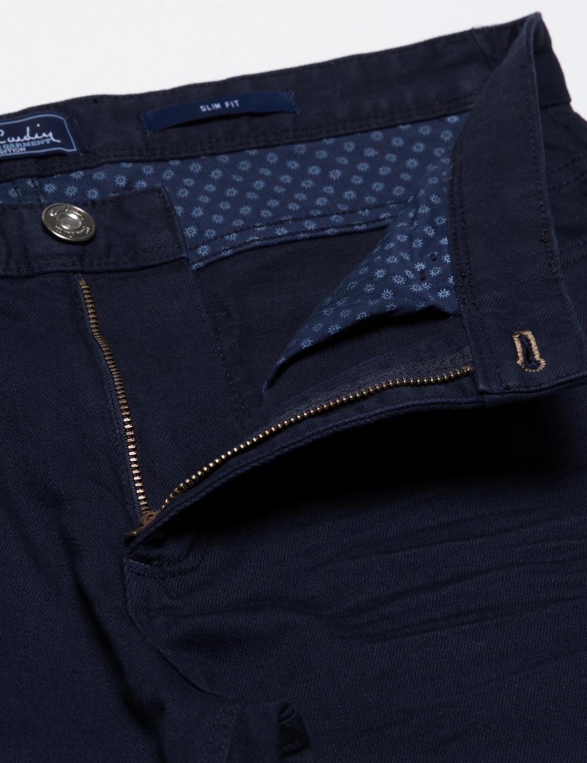 Lacivert Slim Fit Chino Pantolon - 50193277006