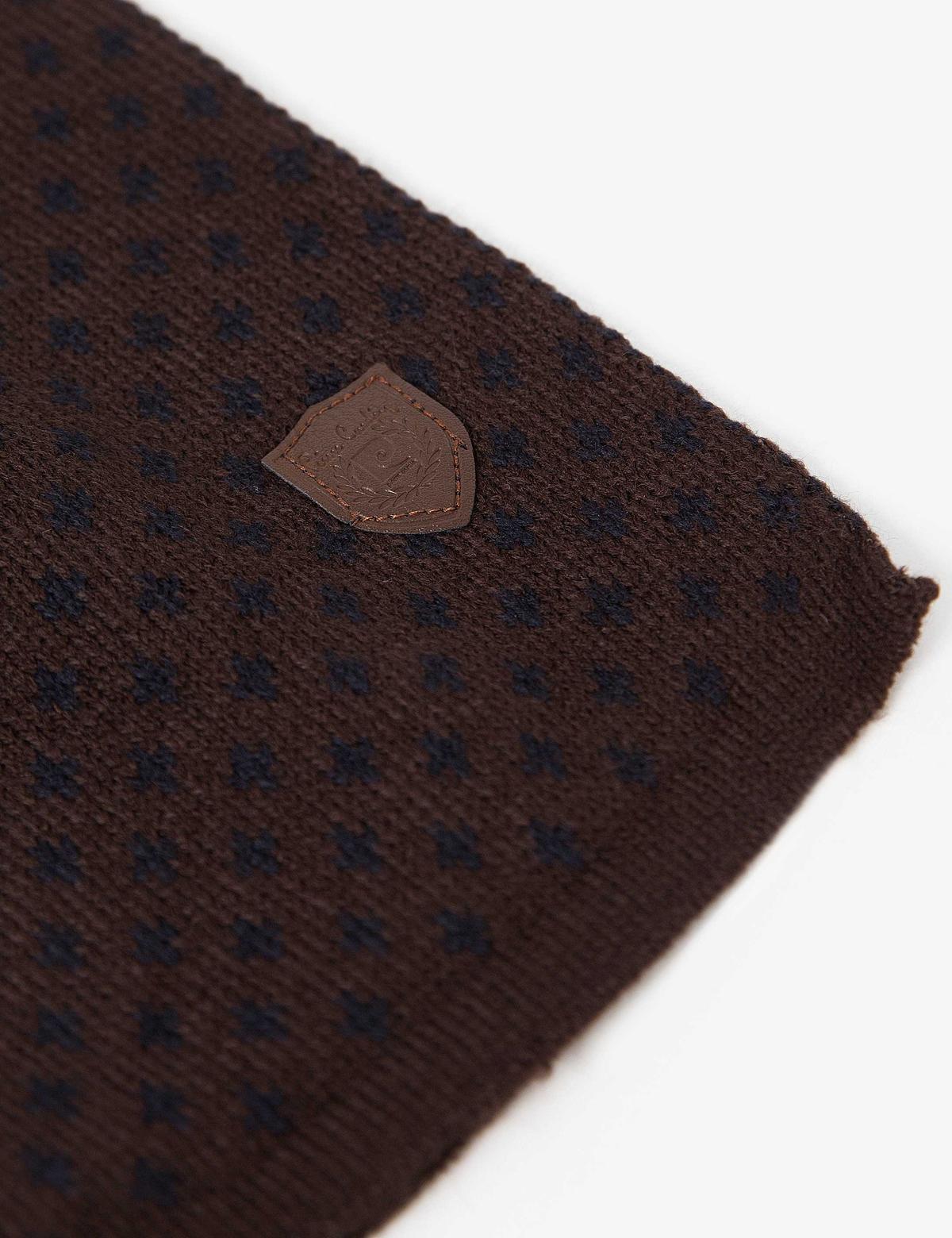 Kahverengi Kaşkol Bere Eldiven Takım - 50193291003