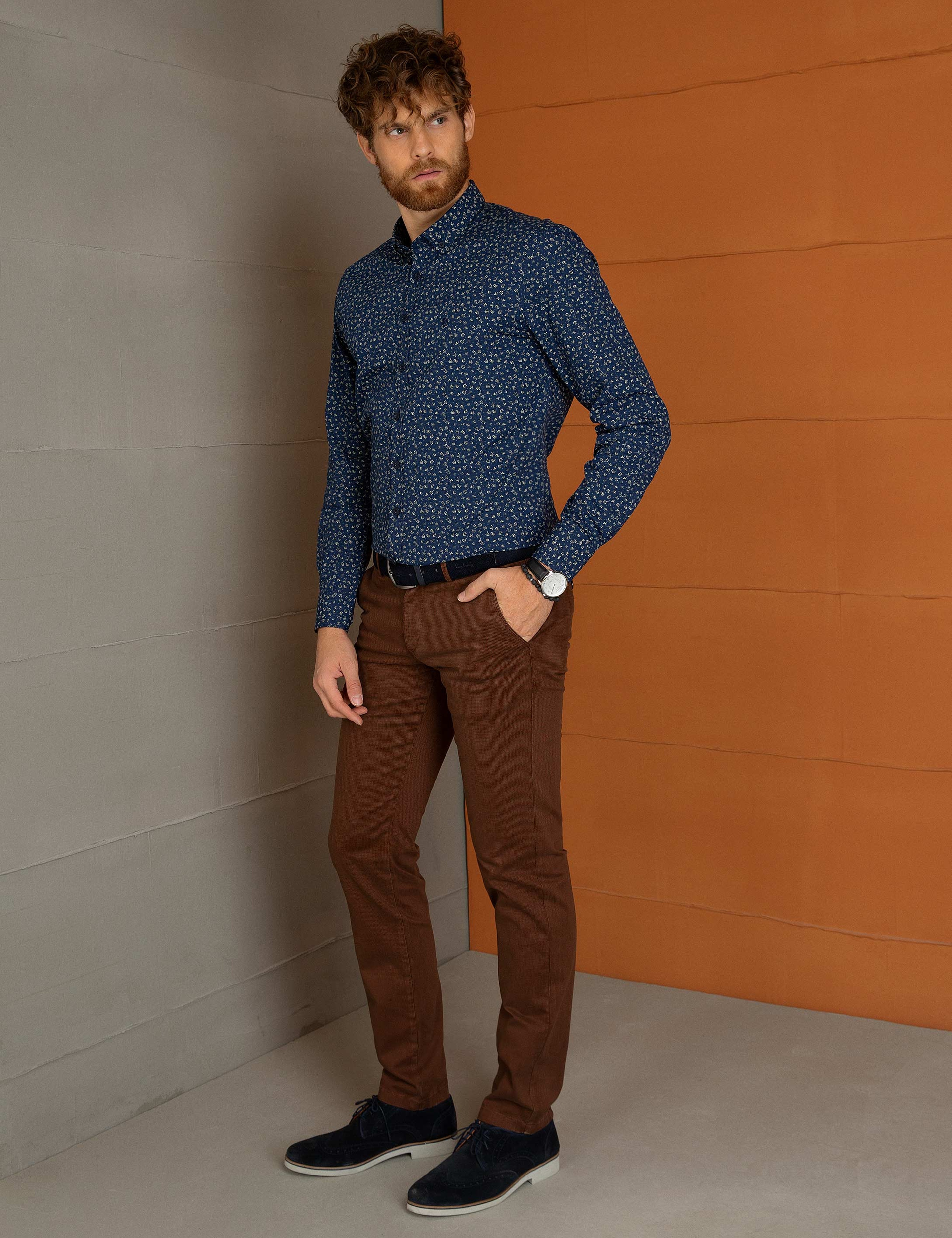 Taba Slim Fit Chino Pantolon - Image 2