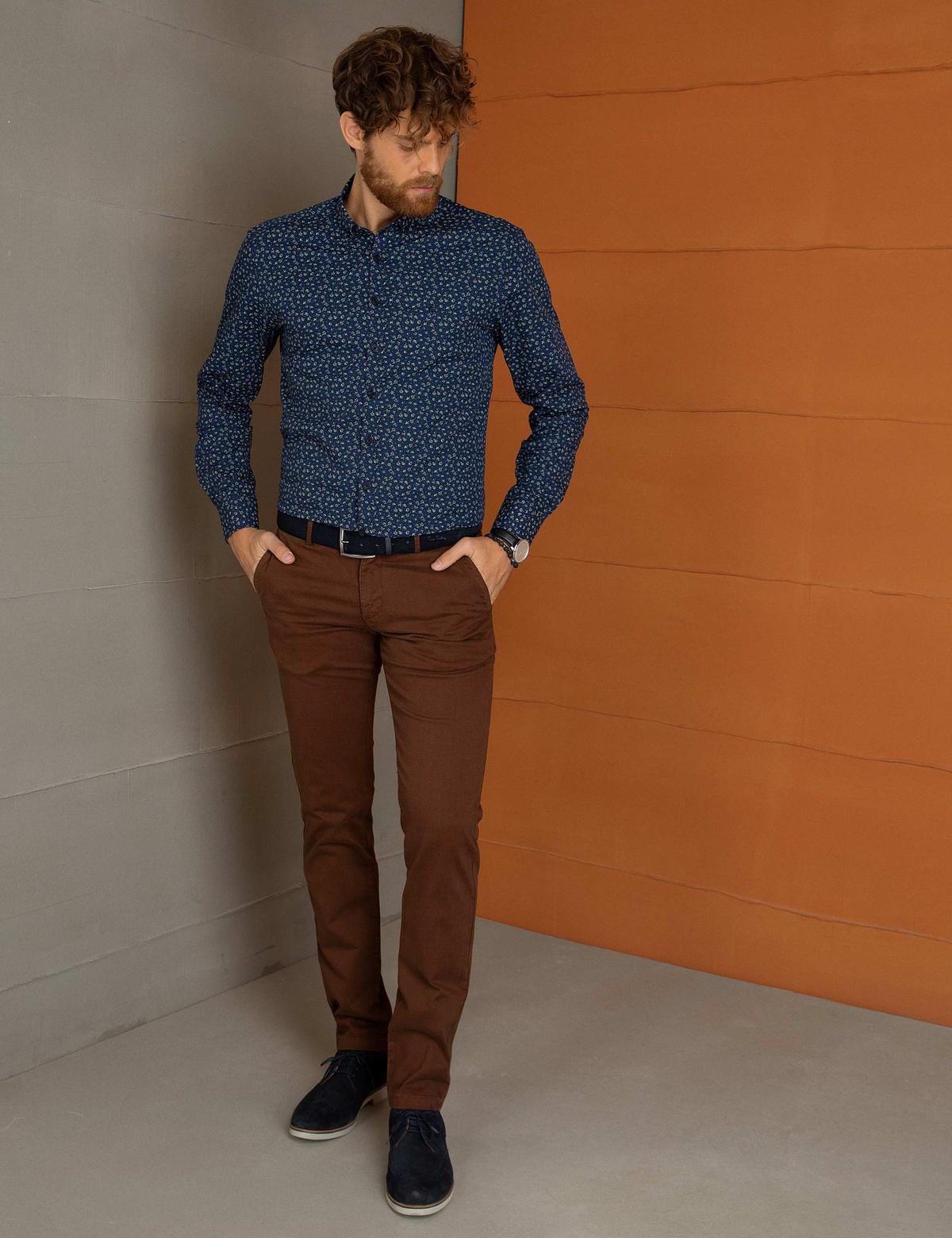 Taba Slim Fit Chino Pantolon