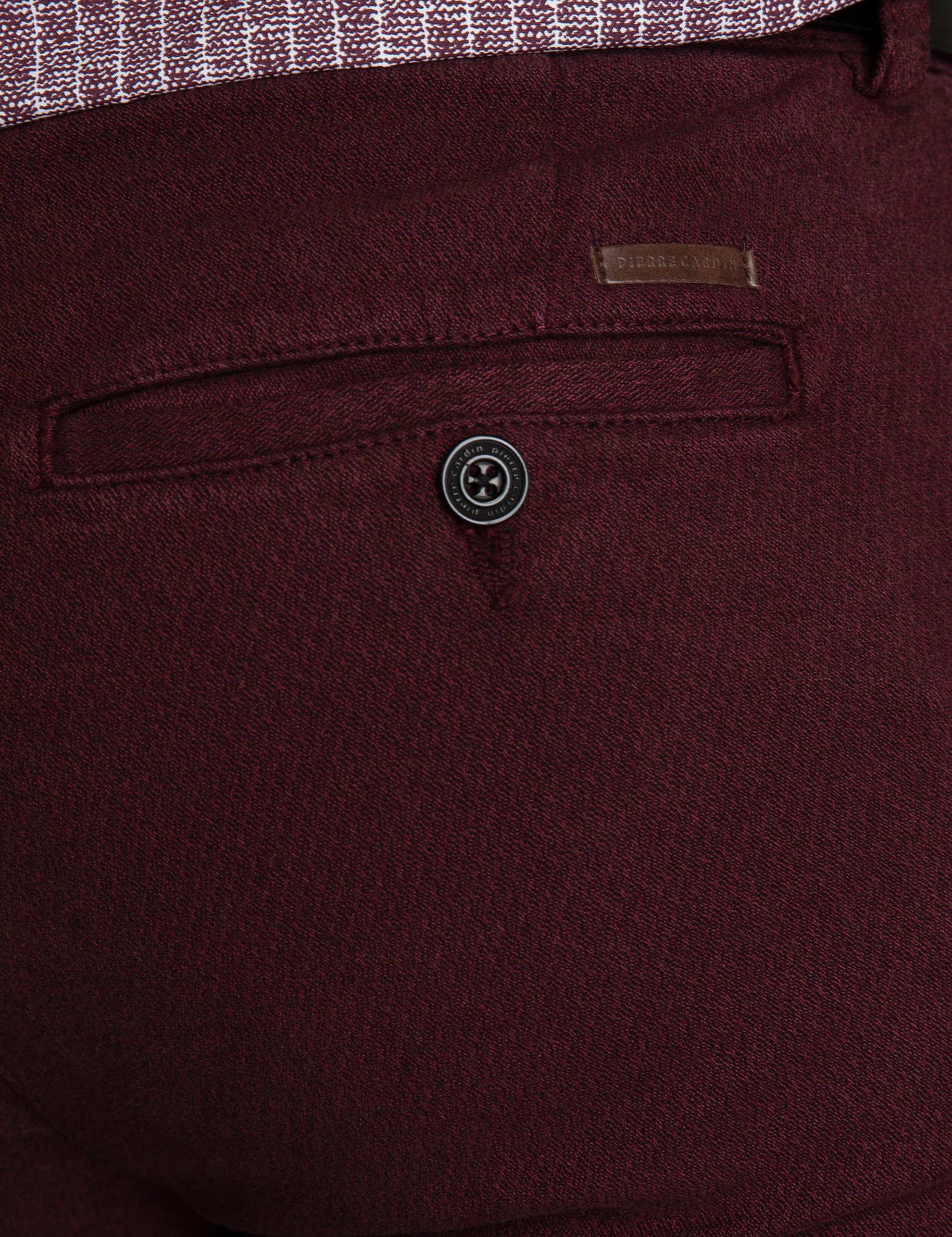 Bordo Slim Fit Chino Pantolon
