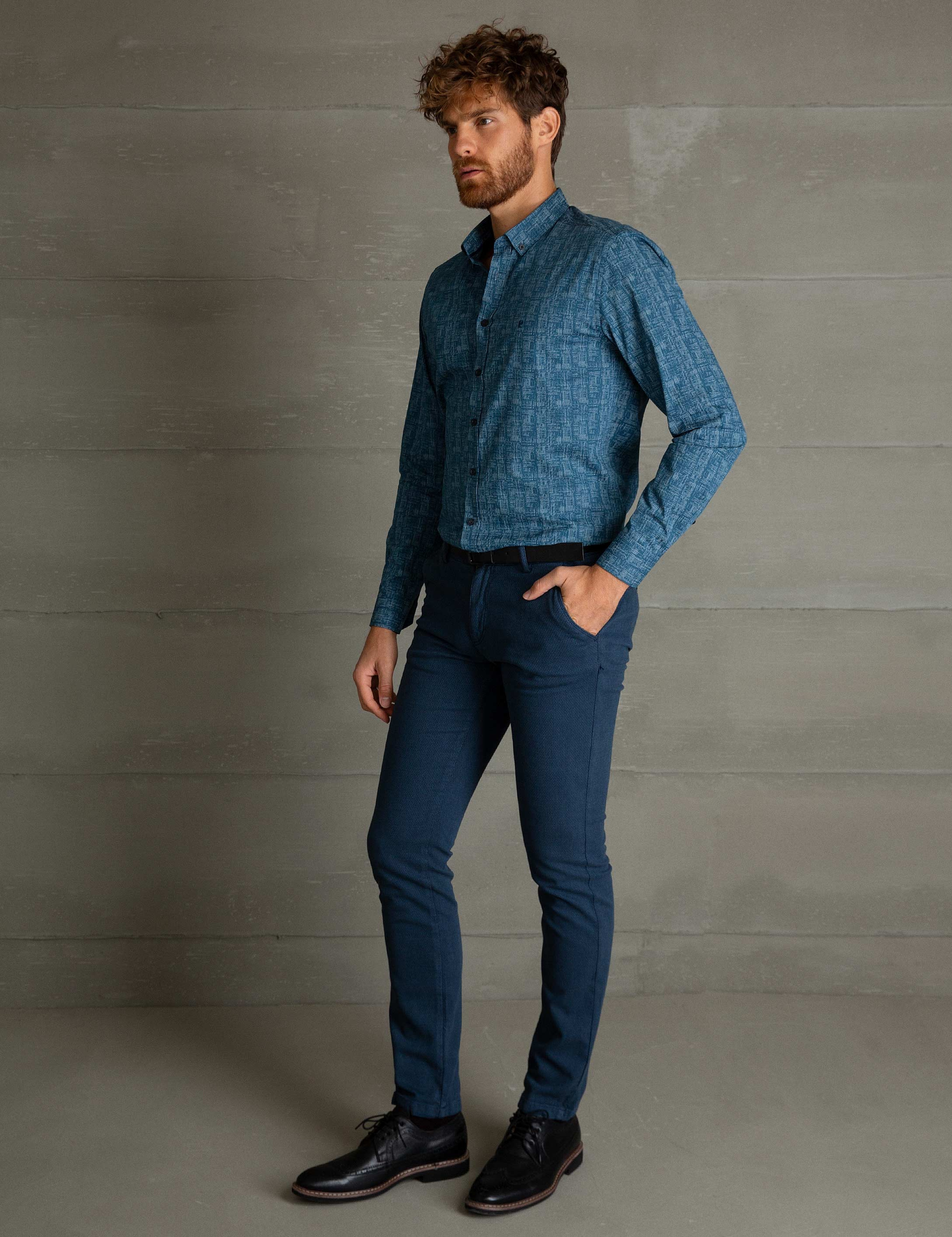 İndigo Slim Fit Chino Pantolon - Image 2