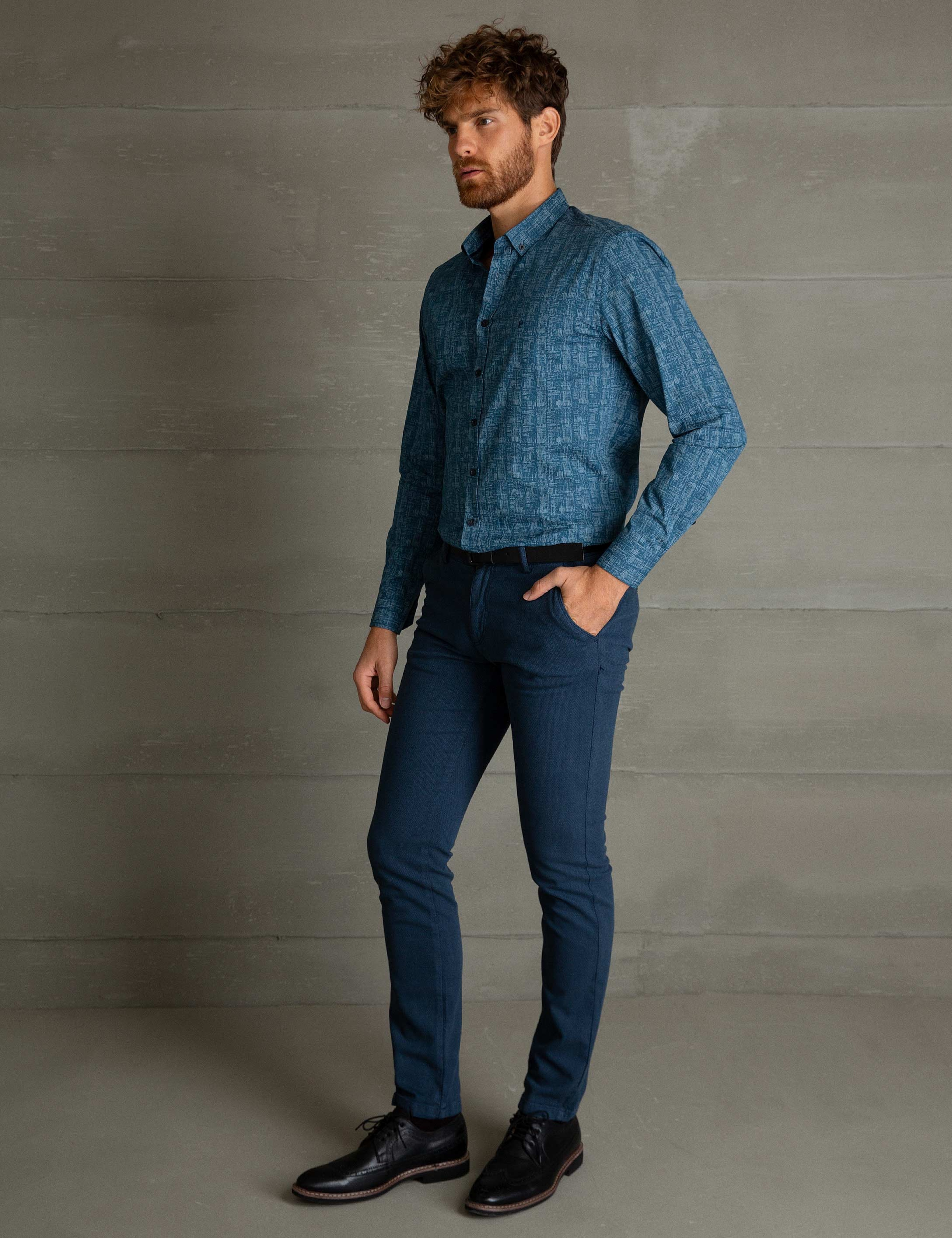 İndigo Slim Fit Chino Pantolon