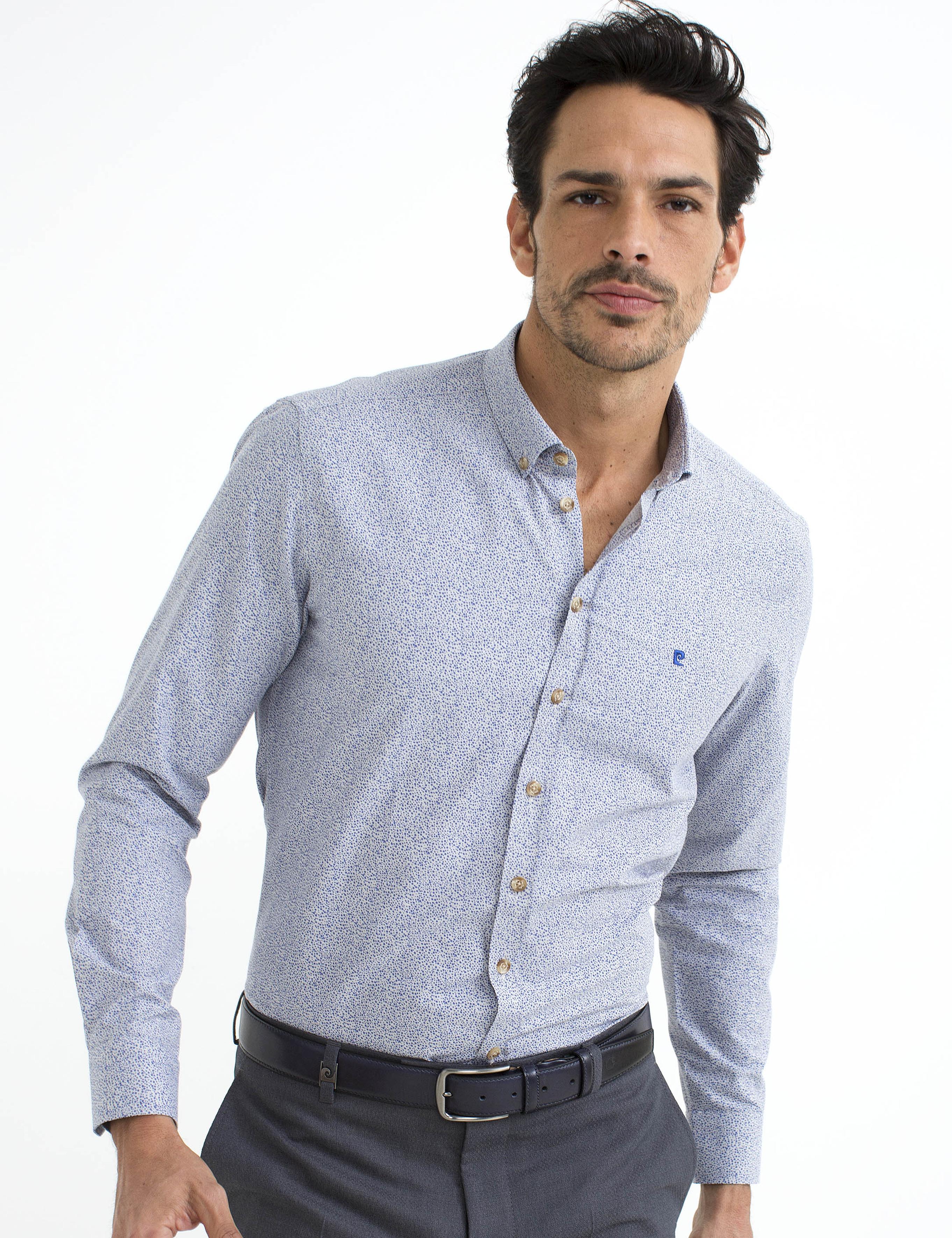 Mavi Slim Fit Uzun Kollu Gömlek