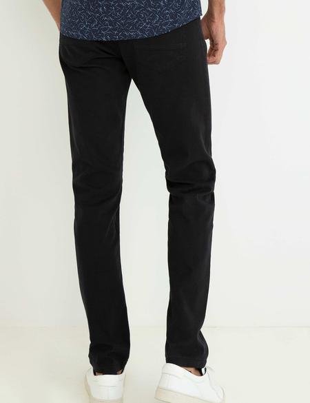 Siyah Slim Fit Kanvas Pantolon - 50195903048