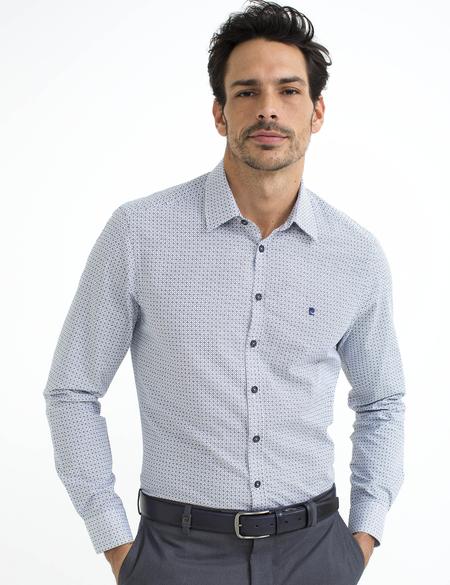 Siyah Detaylı Slim Fit Gömlek - 50195904001