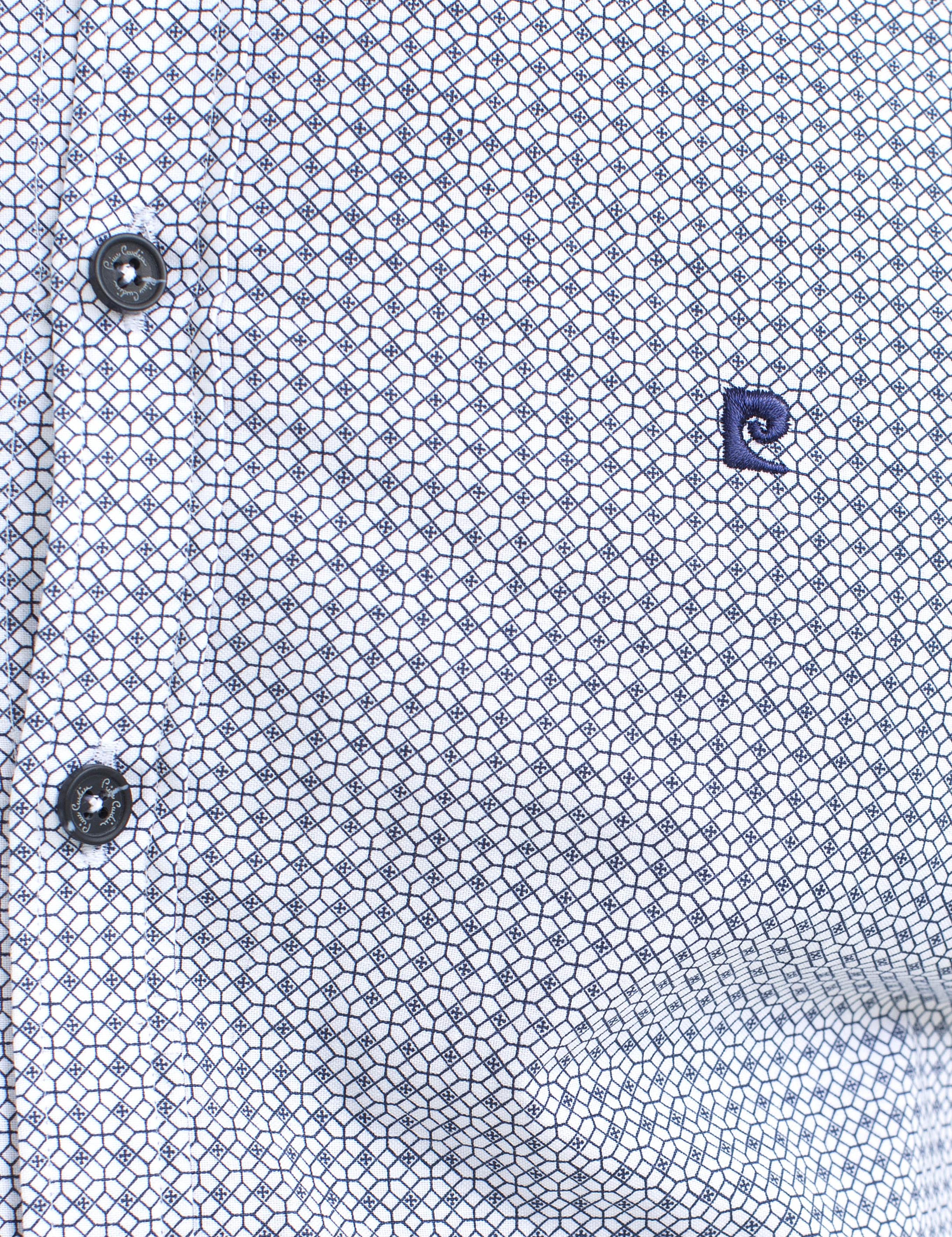 Siyah Detaylı Slim Fit Gömlek