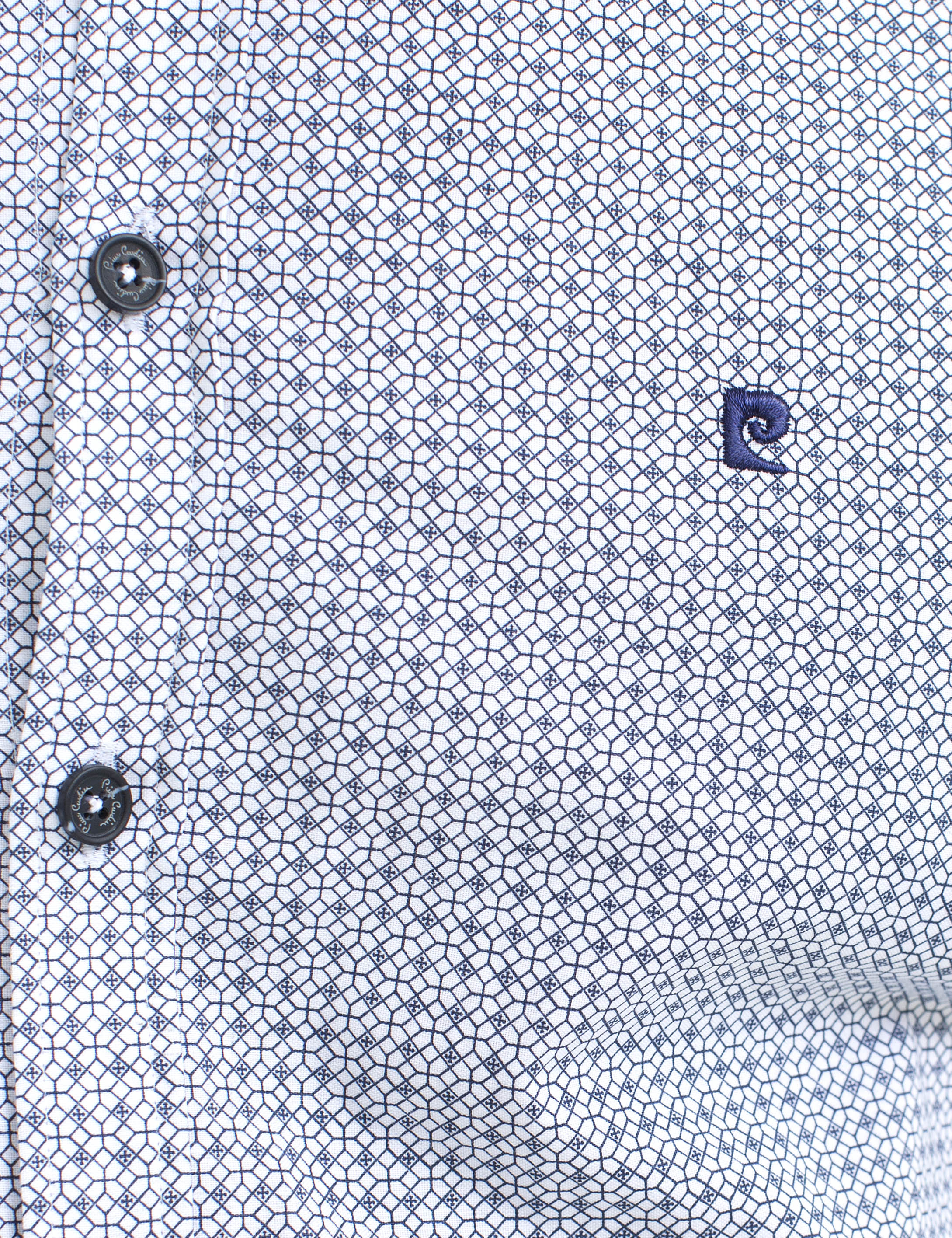 Siyah Detaylı Slim Fit Gömlek