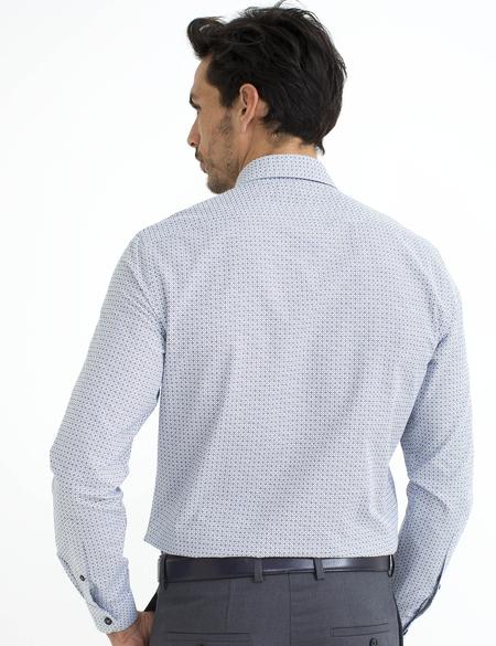 Siyah Detaylı Slim Fit Gömlek - 50195904001