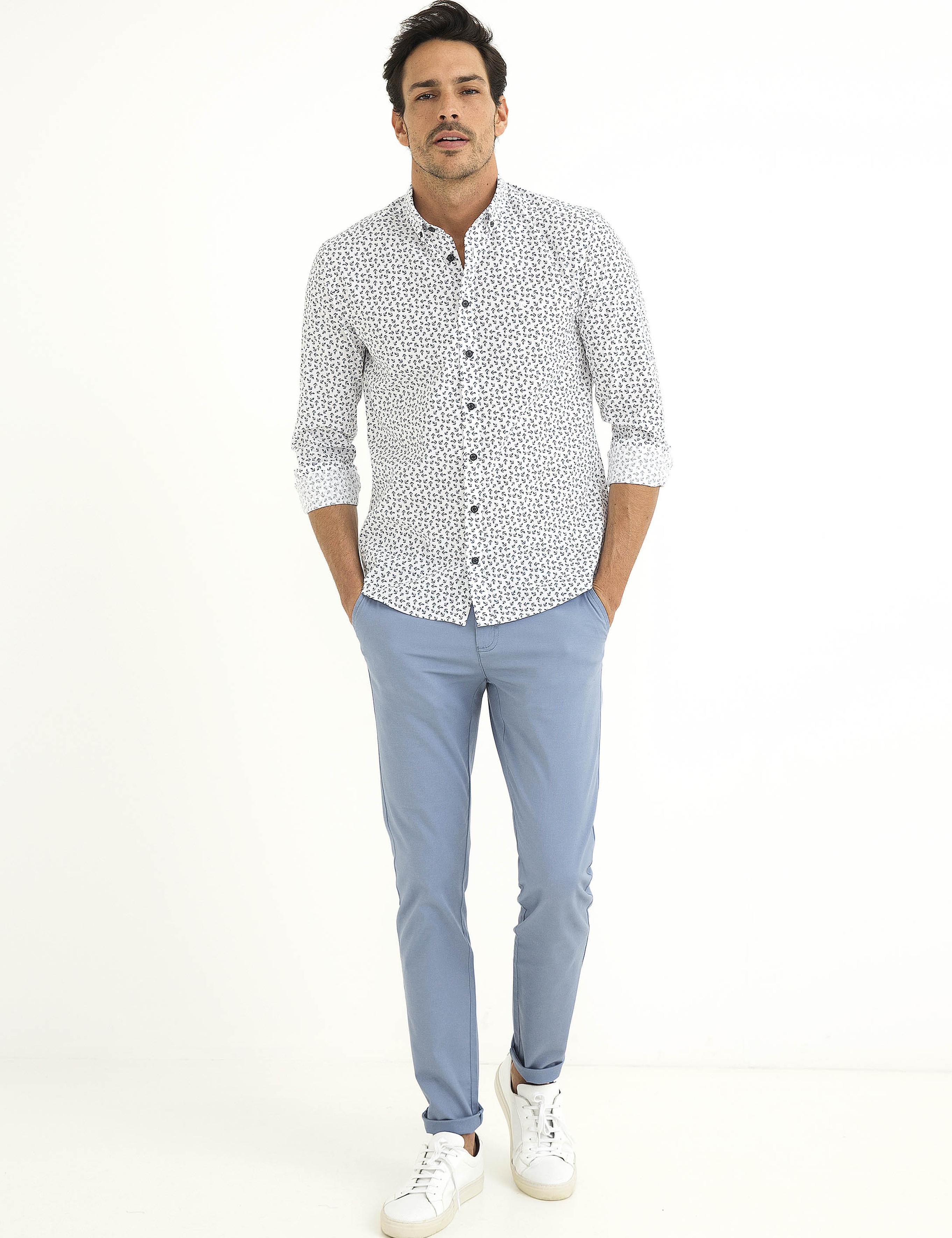 Beyaz Slim Fit Gömlek