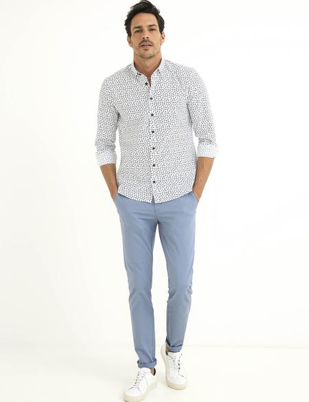 Beyaz Slim Fit Gömlek - 50195925017