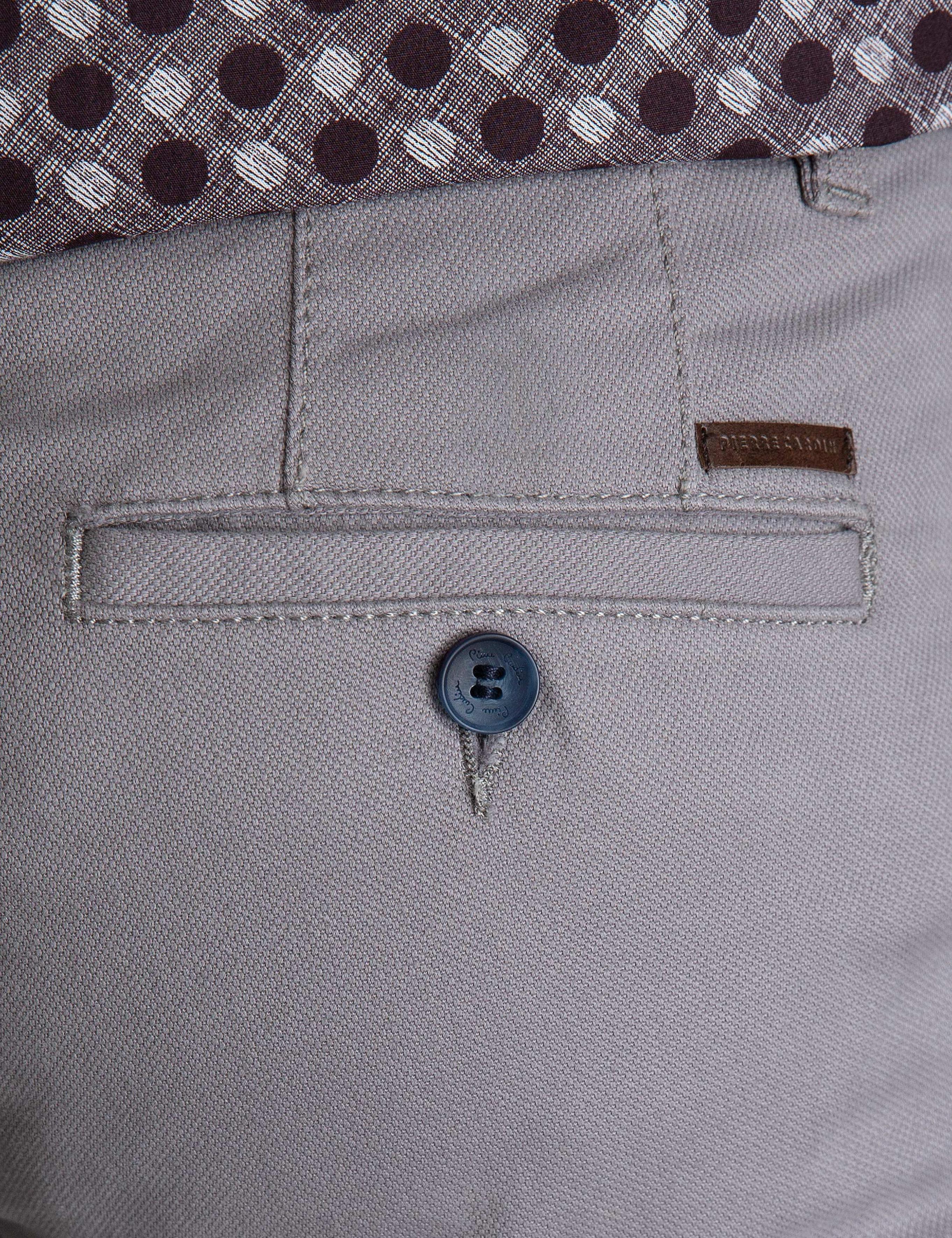 Gri Slim Fit Kanvas Pantolon