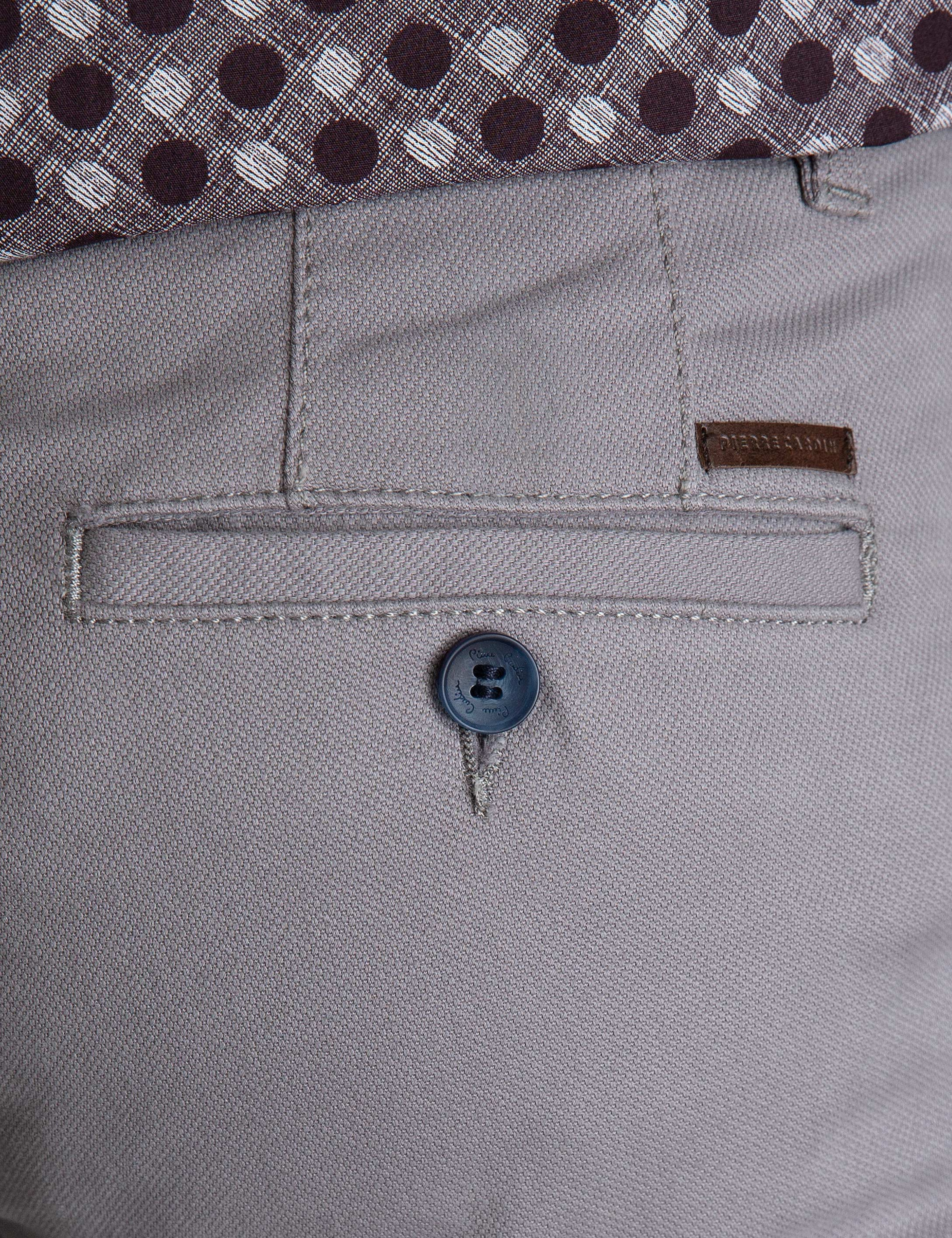 Gri Slim Fit Kanvas Pantolon