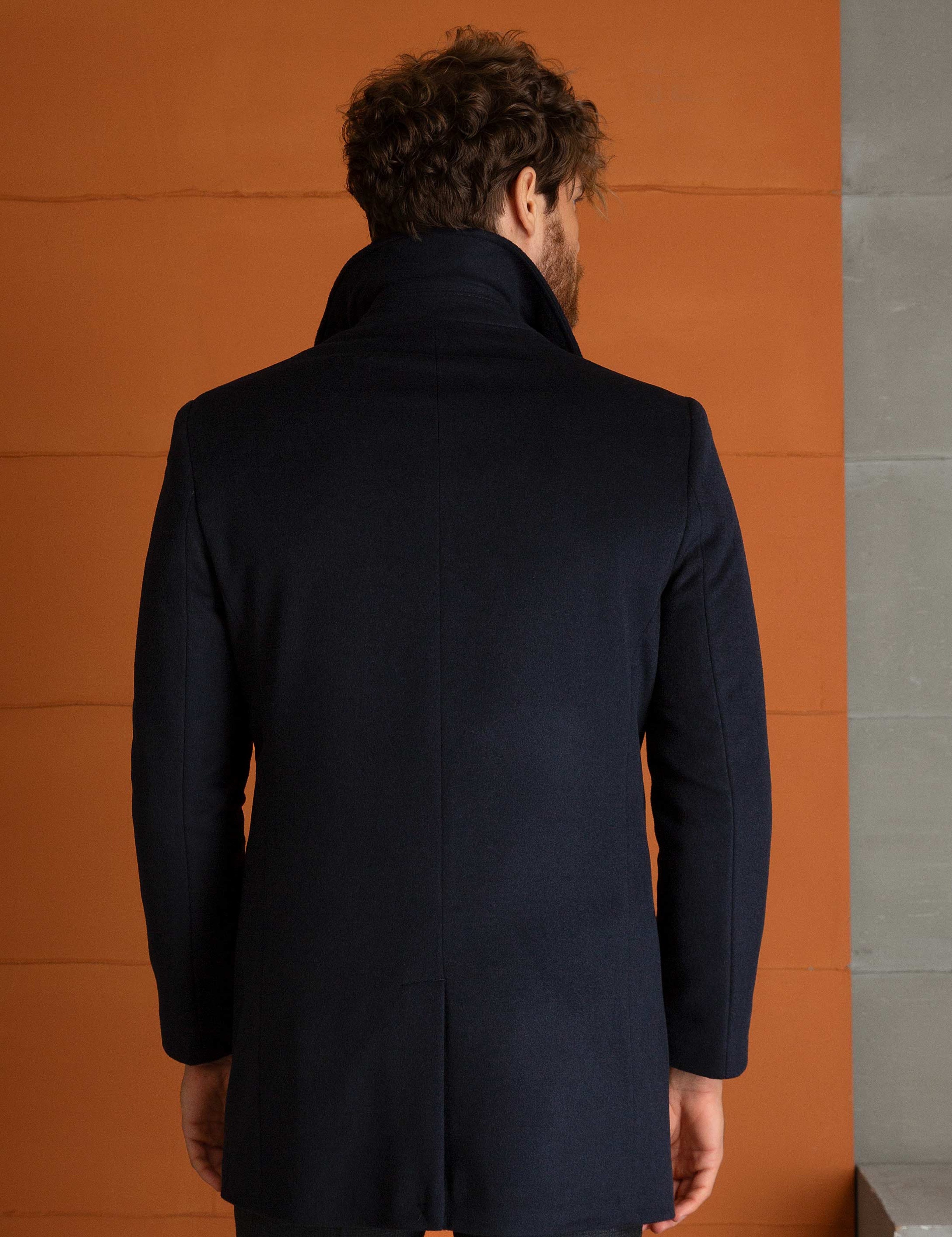 Lacivert Slim Fit Kaban - Image 4