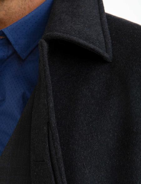 Antrasit Slim Fit Kaban - 50196138020