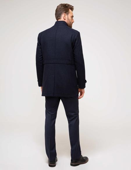 Açık Lacivert Slim Fit Palto - 50196221043