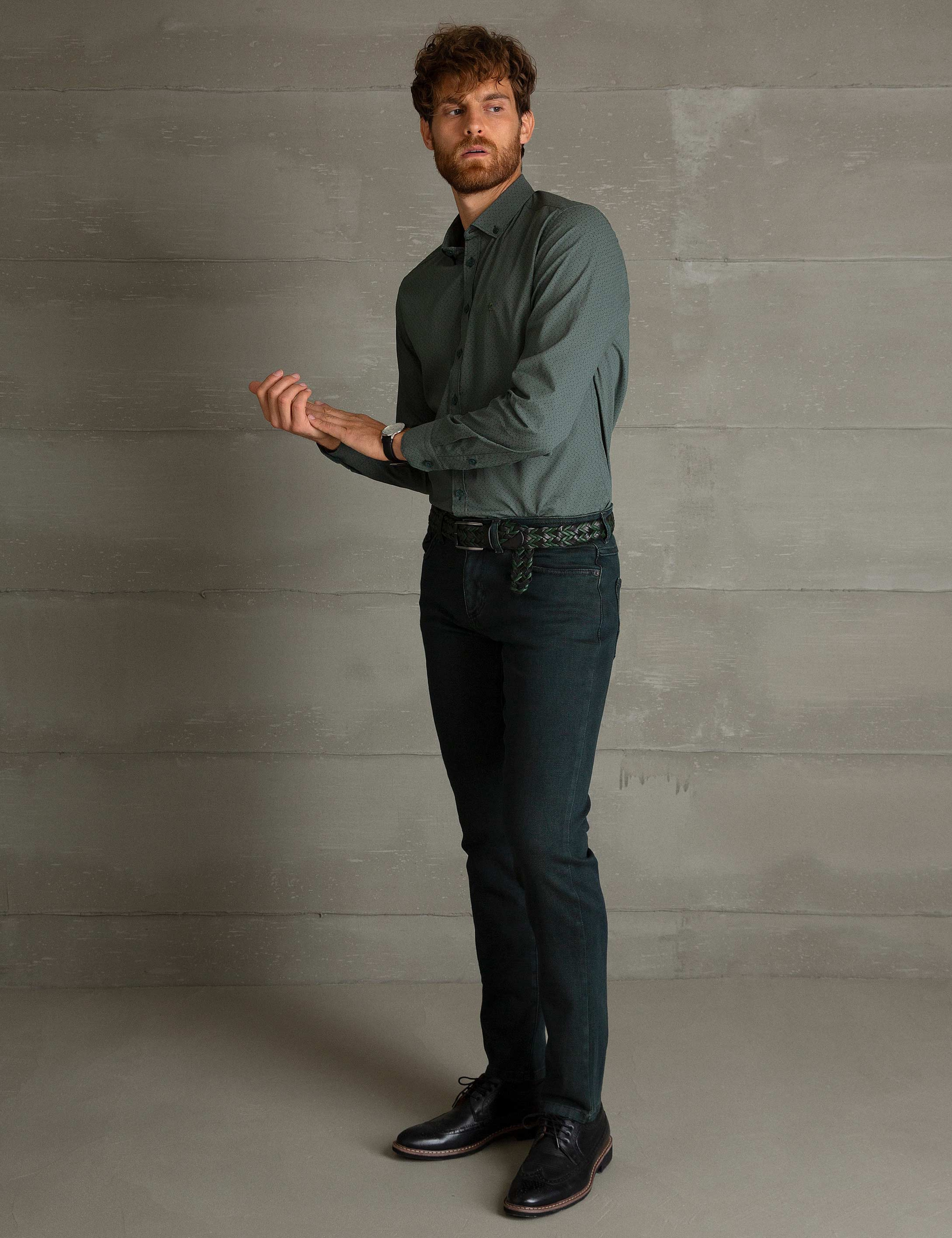 Haki Denim Pantolon - Image 2