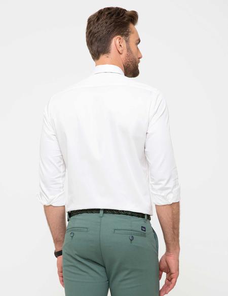 Beyaz Slim Fit Basic Gömlek - 50197136023