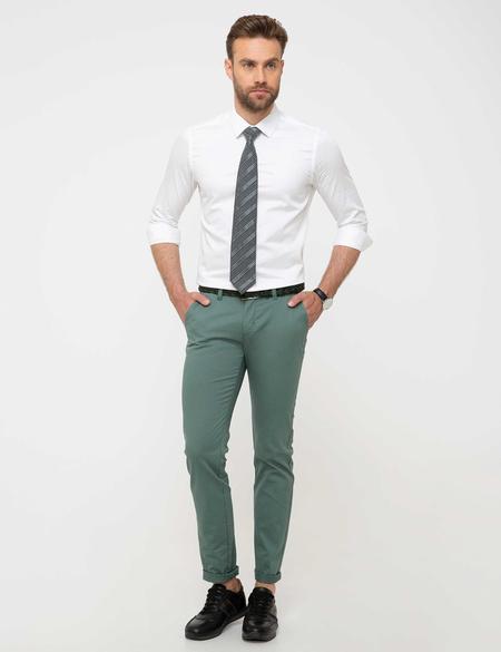 Beyaz Slim Fit Basic Gömlek - 50197136023