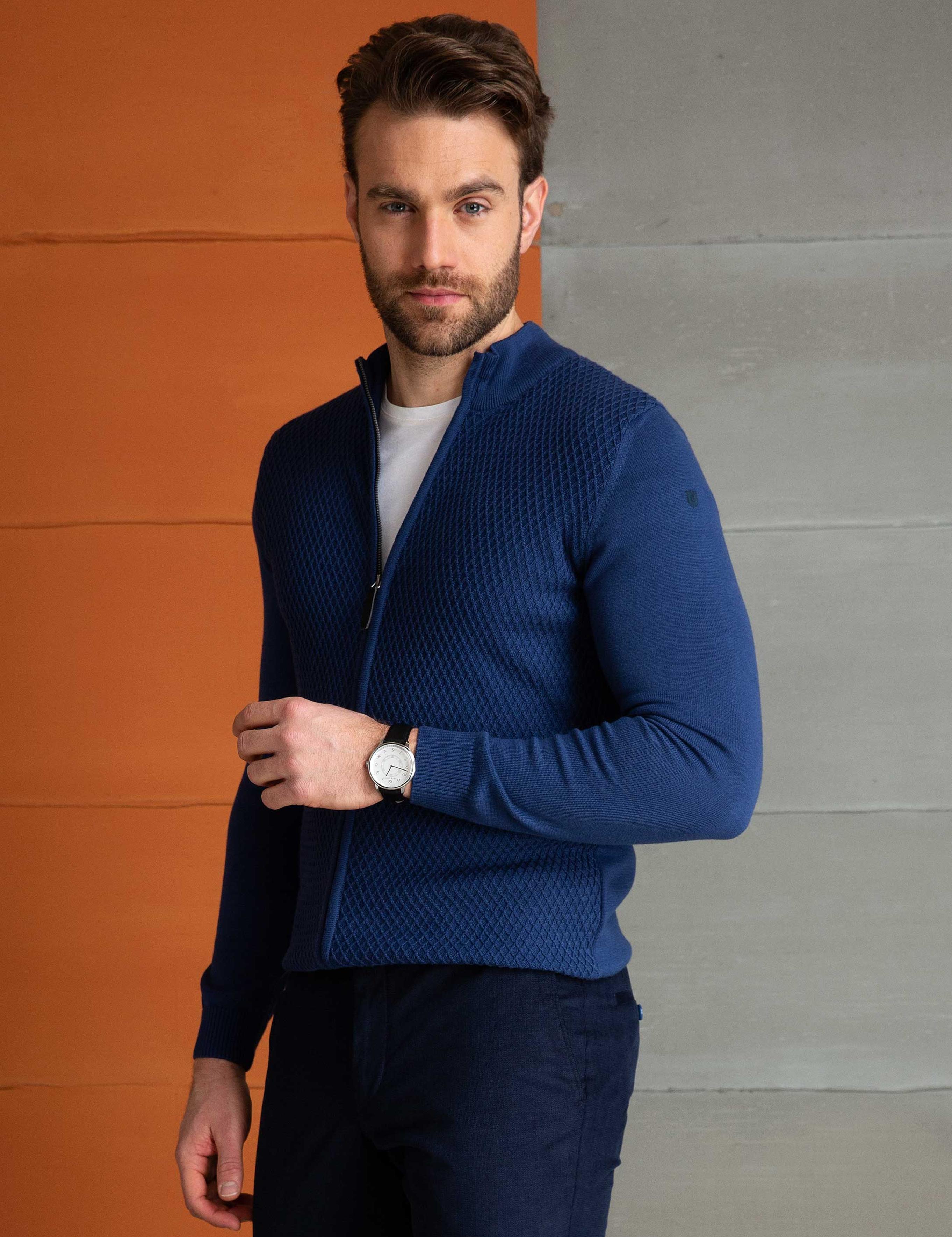 Mavi Slim Fit Triko Hırka