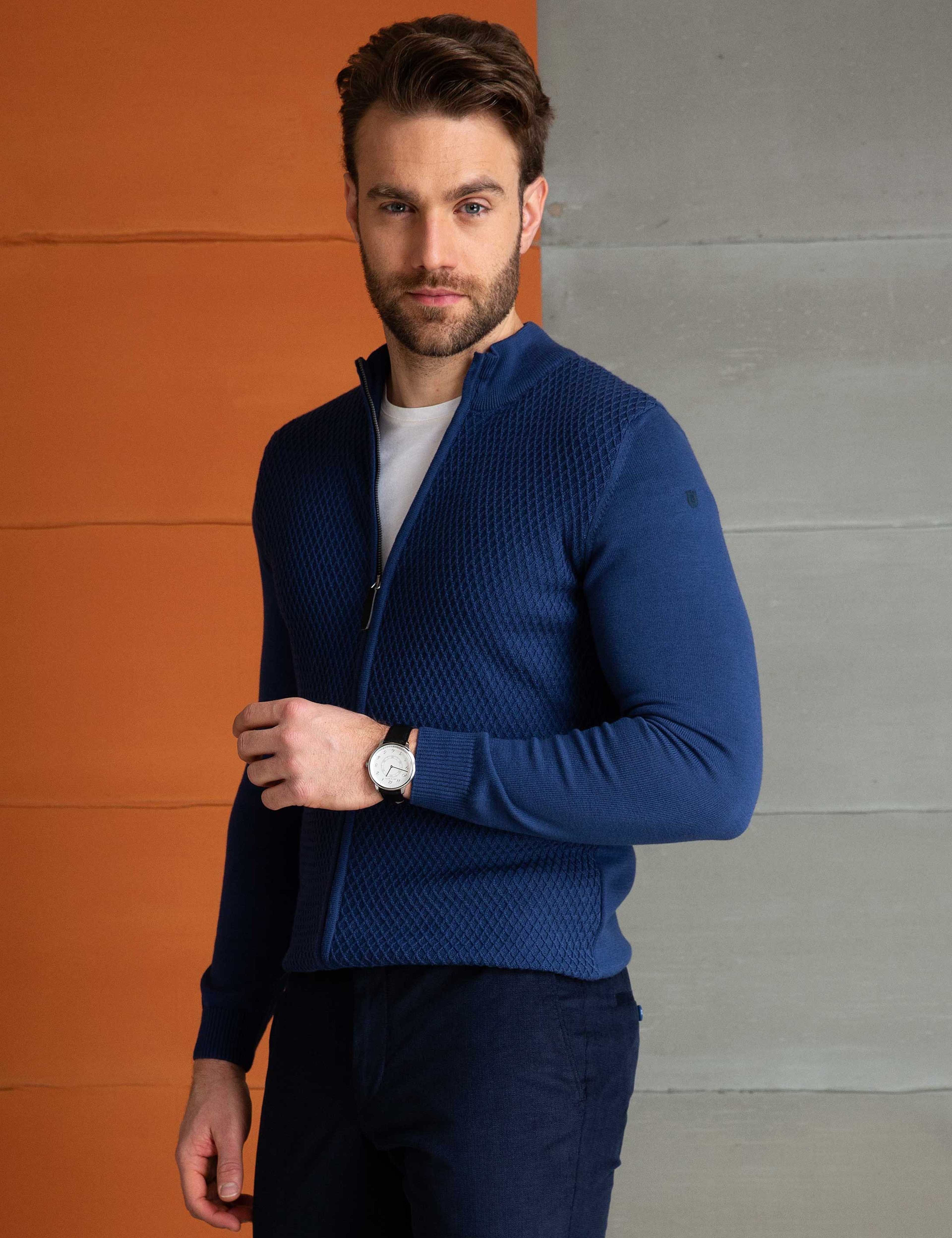 Mavi Slim Fit Triko Hırka