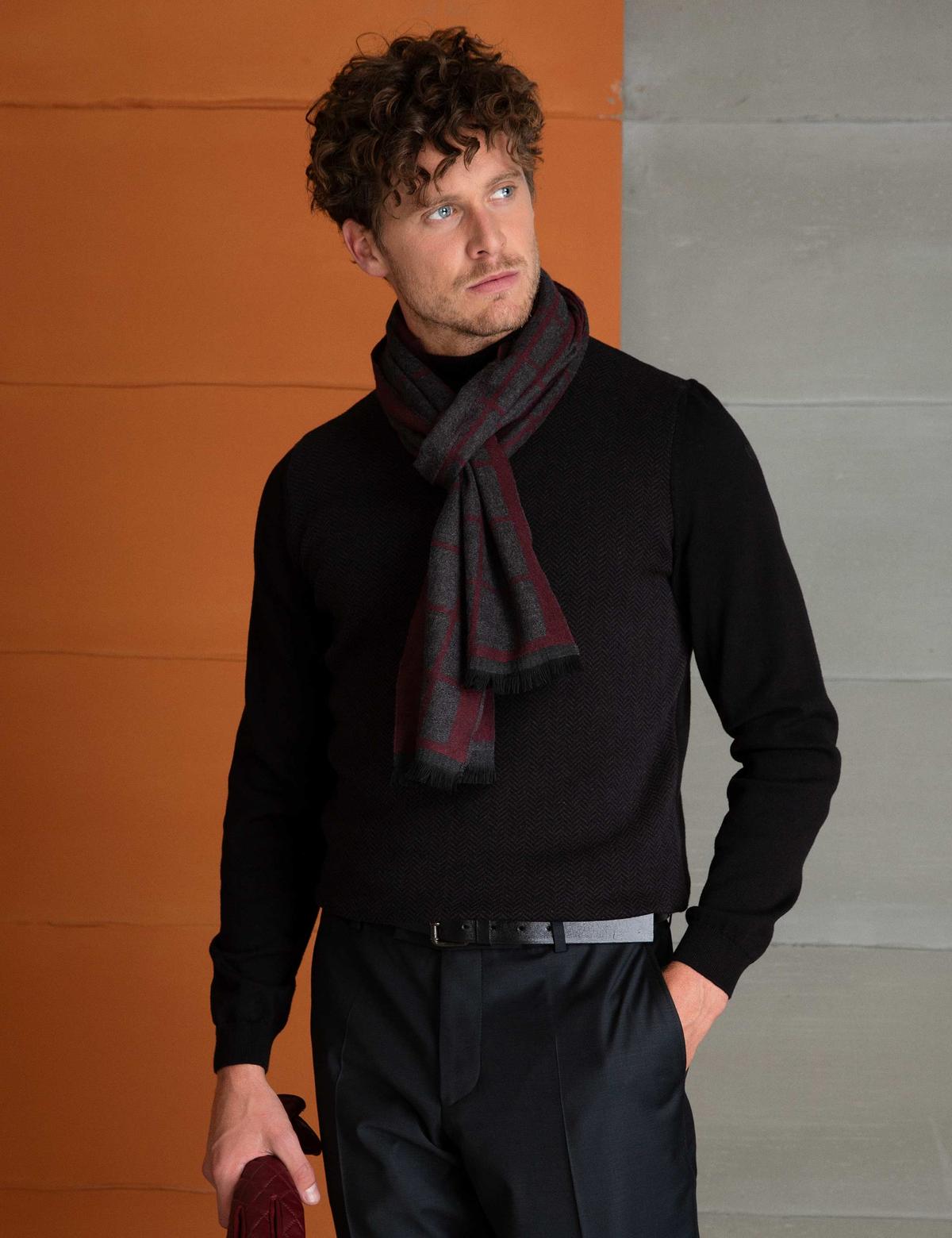 Siyah Triko Kazak - 50197163019