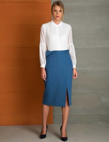 Ekru Comfort Fit Uzun Kollu Gömlek - 50197189039