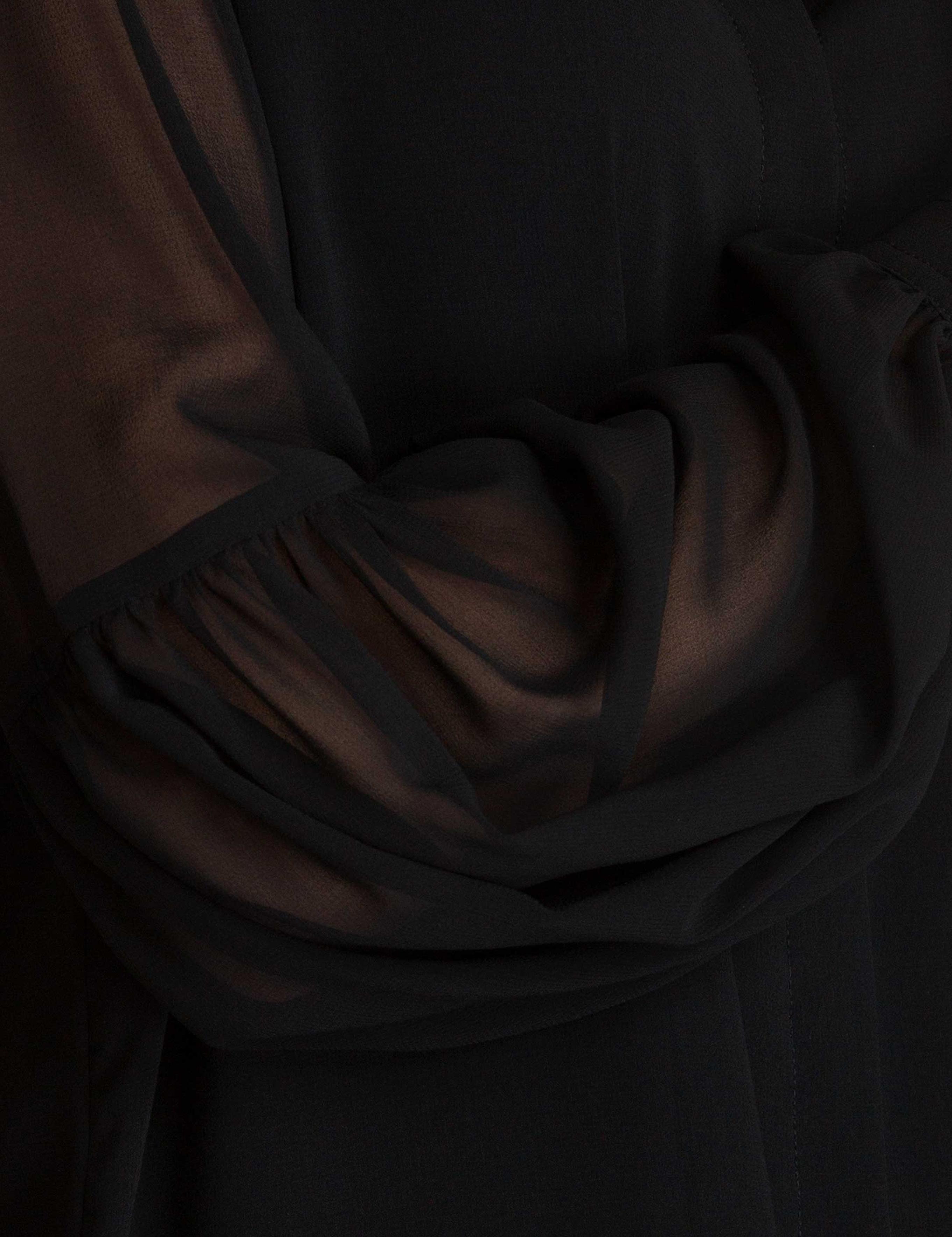 Siyah Comfort Fit Uzun Kollu Gömlek