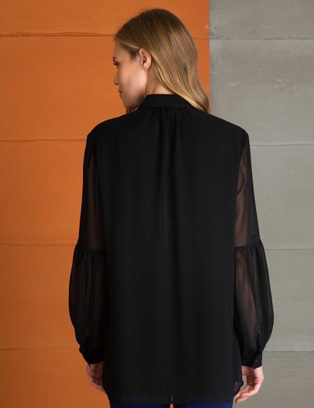 Siyah Comfort Fit Uzun Kollu Gömlek - 50197189043