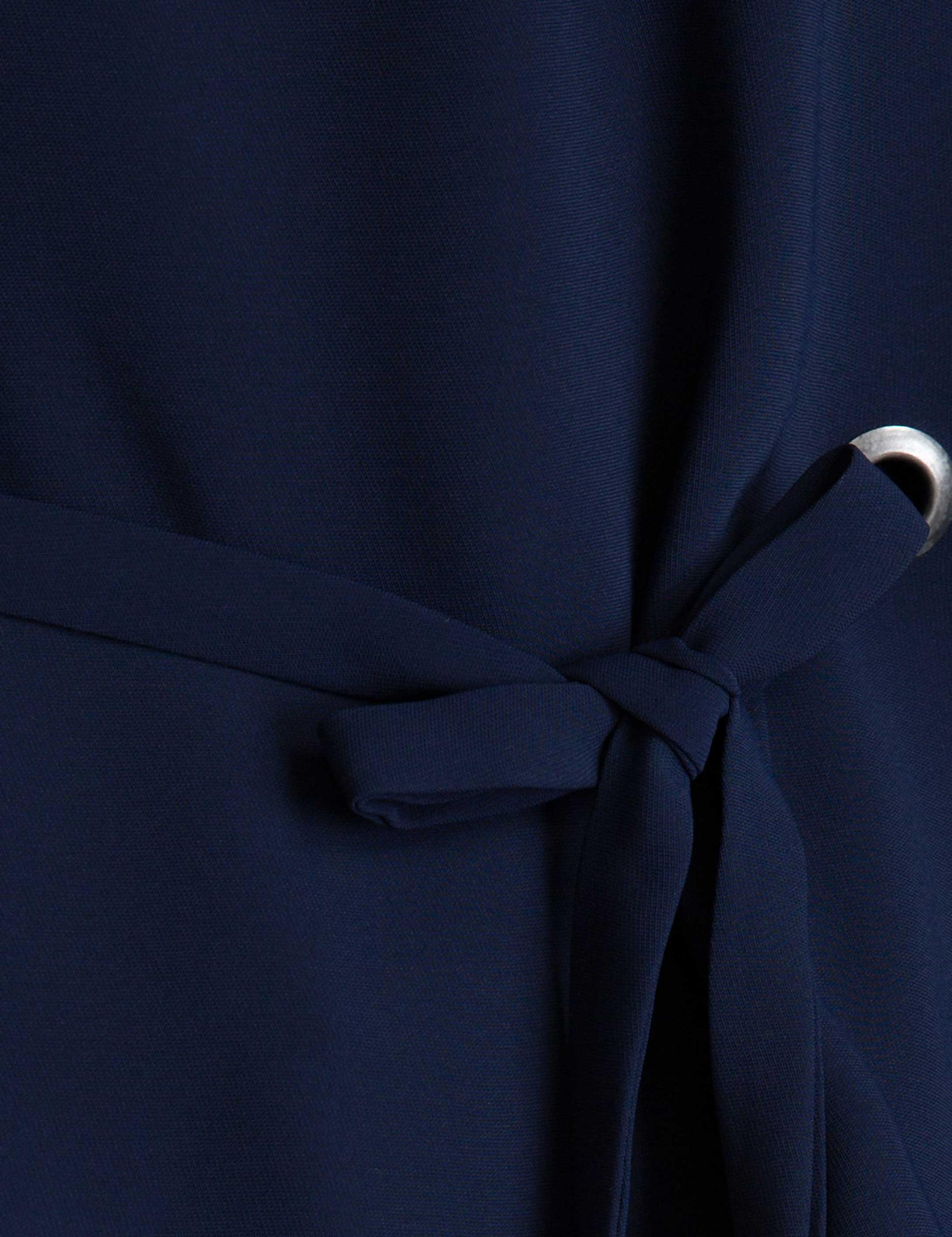 Lacivert Oversize Uzun Kollu Gömlek