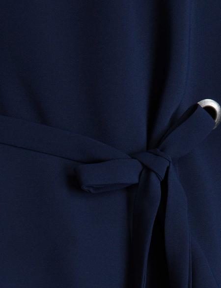 Lacivert Oversize Uzun Kollu Gömlek - 50197205003