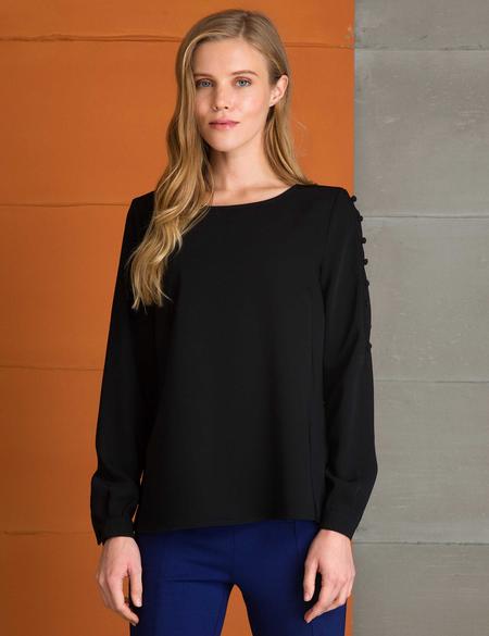 Siyah Uzun Kollu Gömlek - 50197206011