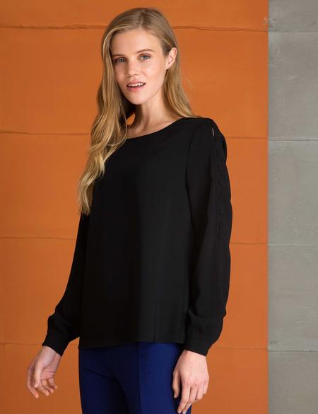 Siyah Uzun Kollu Gömlek - 50197206011