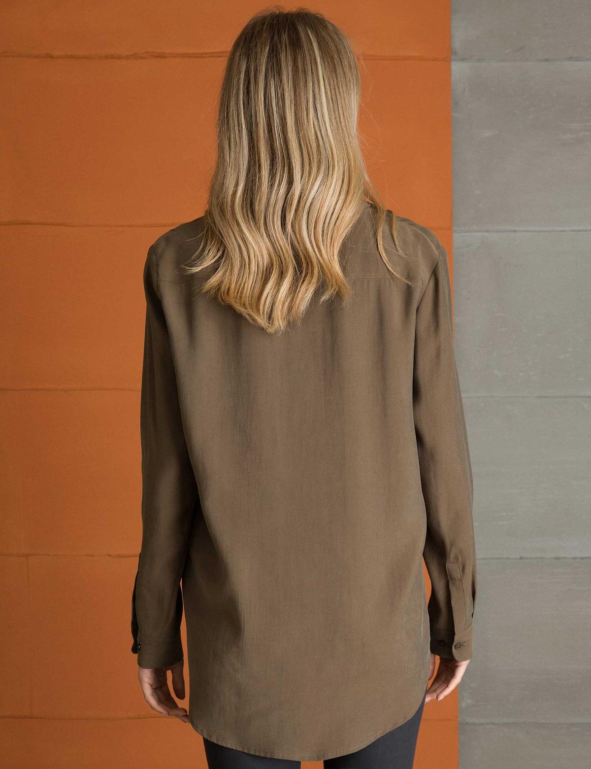 Haki Oversize Bluz - 50197219011