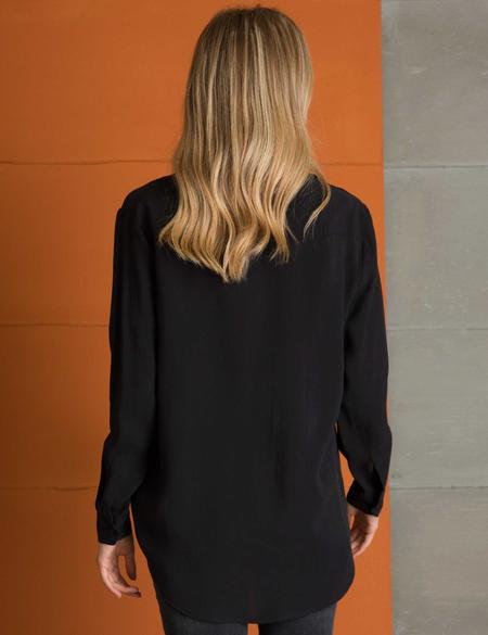 Siyah Oversize Bluz - 50197219020