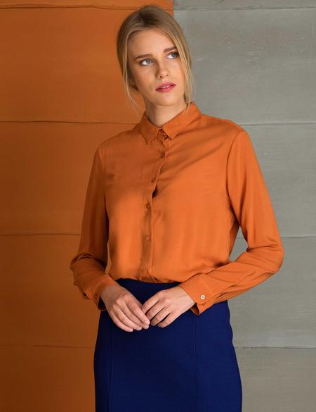 Kiremit Regular Fit Uzun Kollu Gömlek - 50197226073