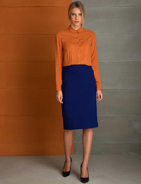 Kiremit Regular Fit Uzun Kollu Gömlek - 50197226073