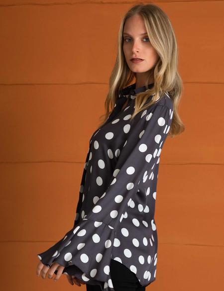 Gri Slim Fit Uzun Kollu Gömlek - 50197228033