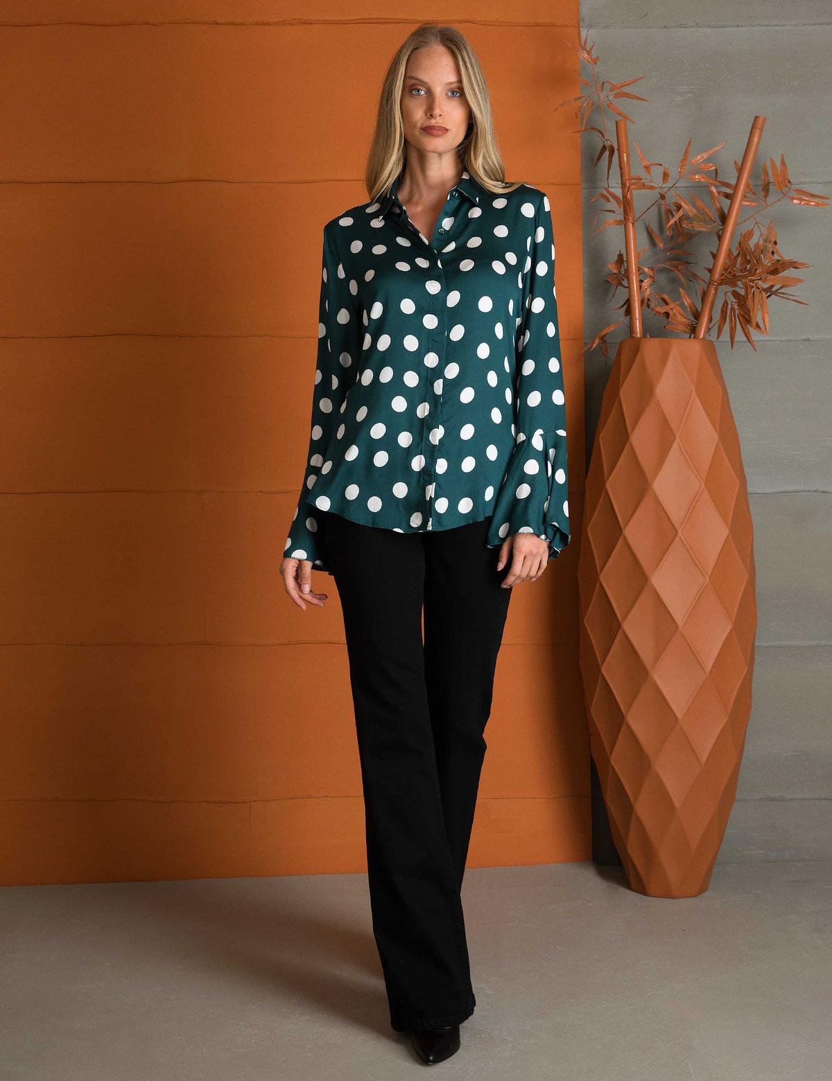 Yeşil Dokuma Gömlek