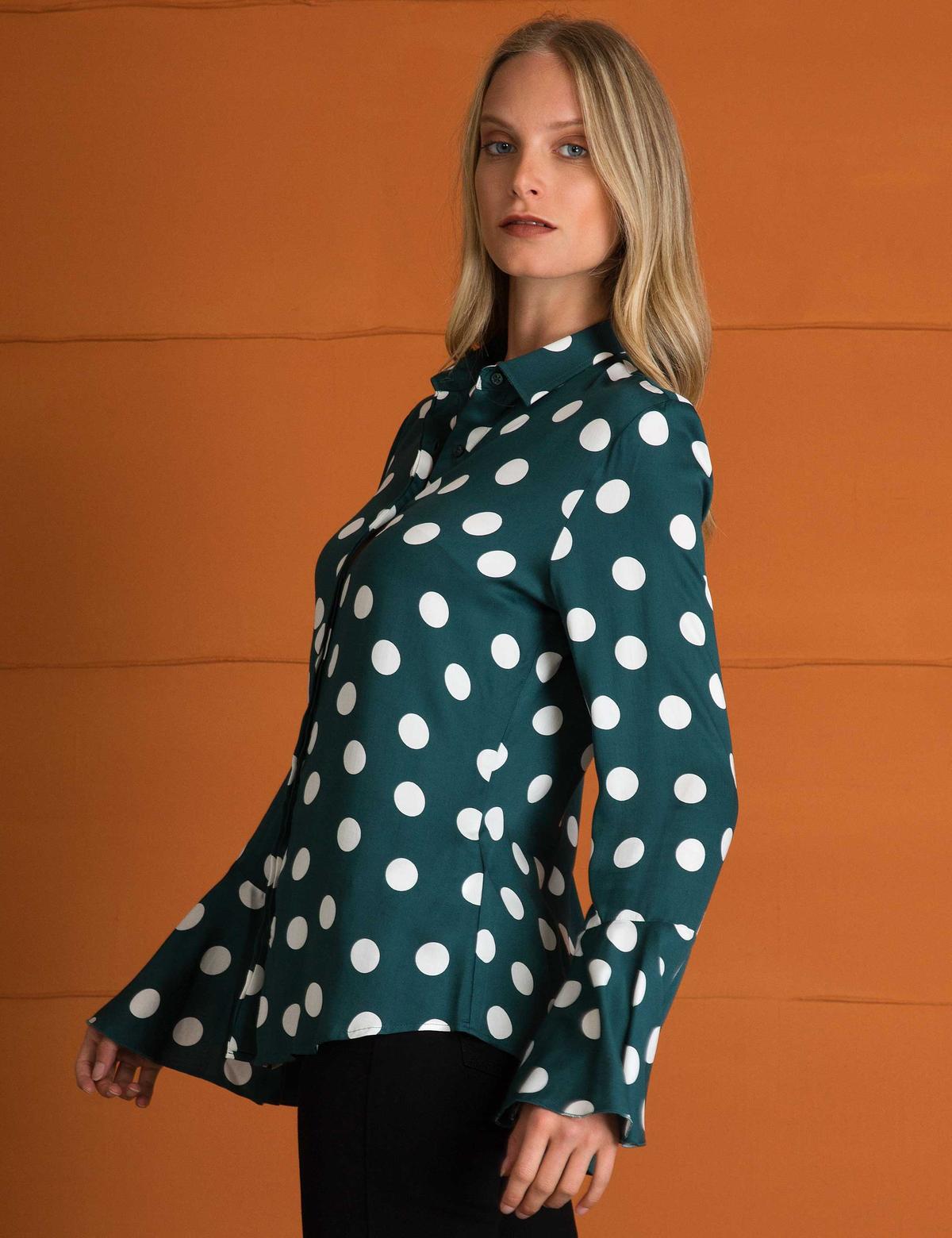 Yeşil Dokuma Gömlek - 50197228038