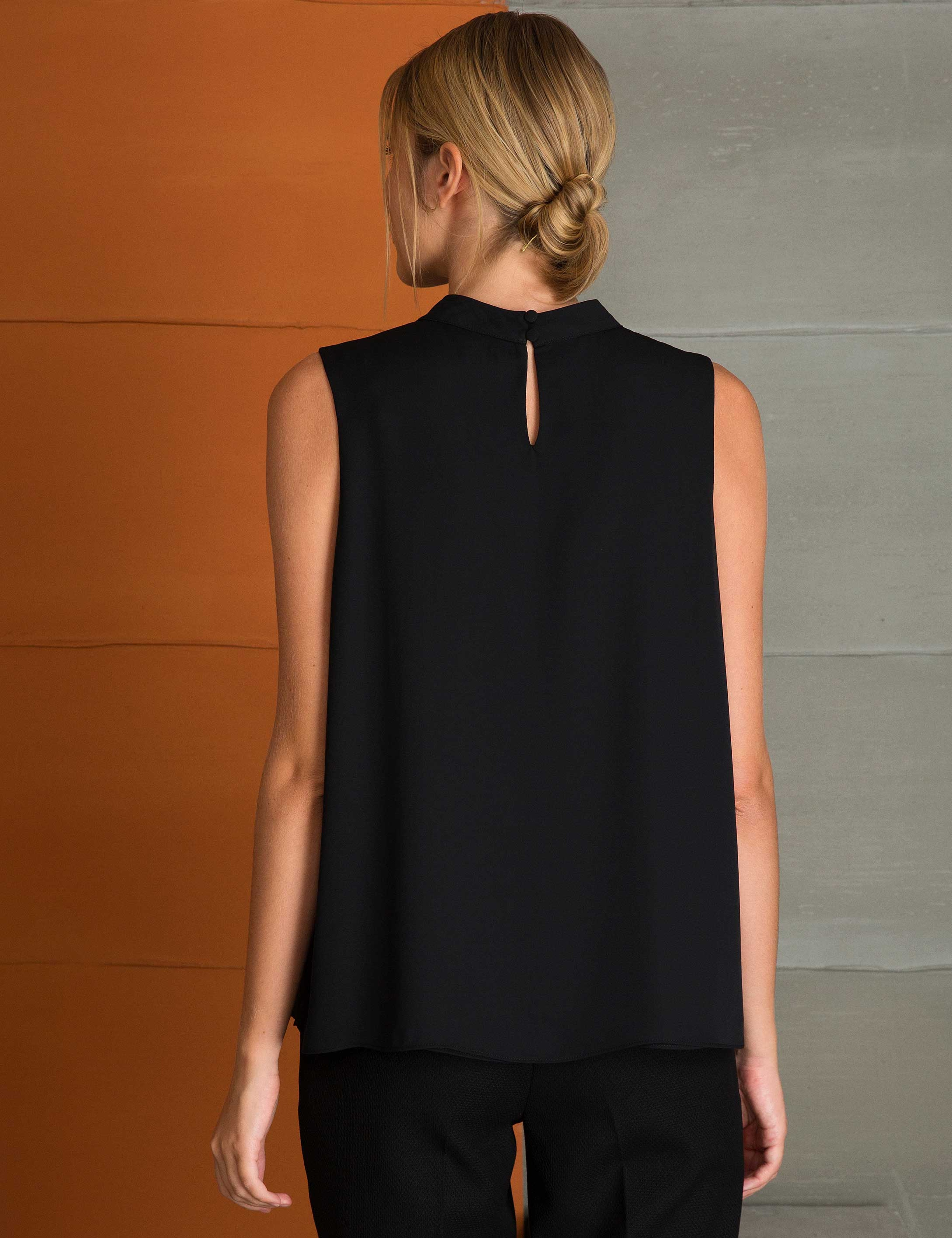 Siyah Regular Fit Bluz - Image 2