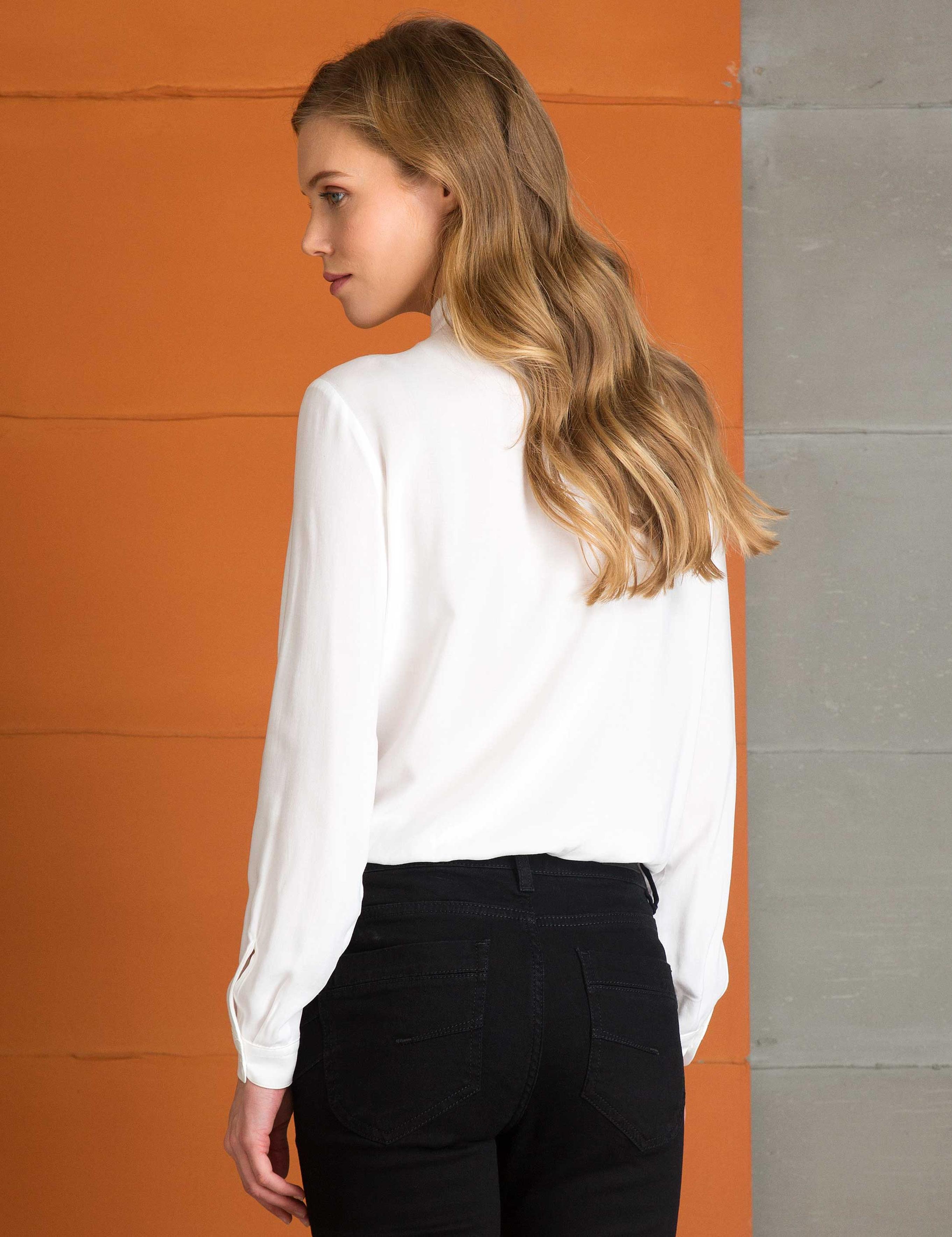 Ekru Comfort Fit Uzun Kollu Gömlek