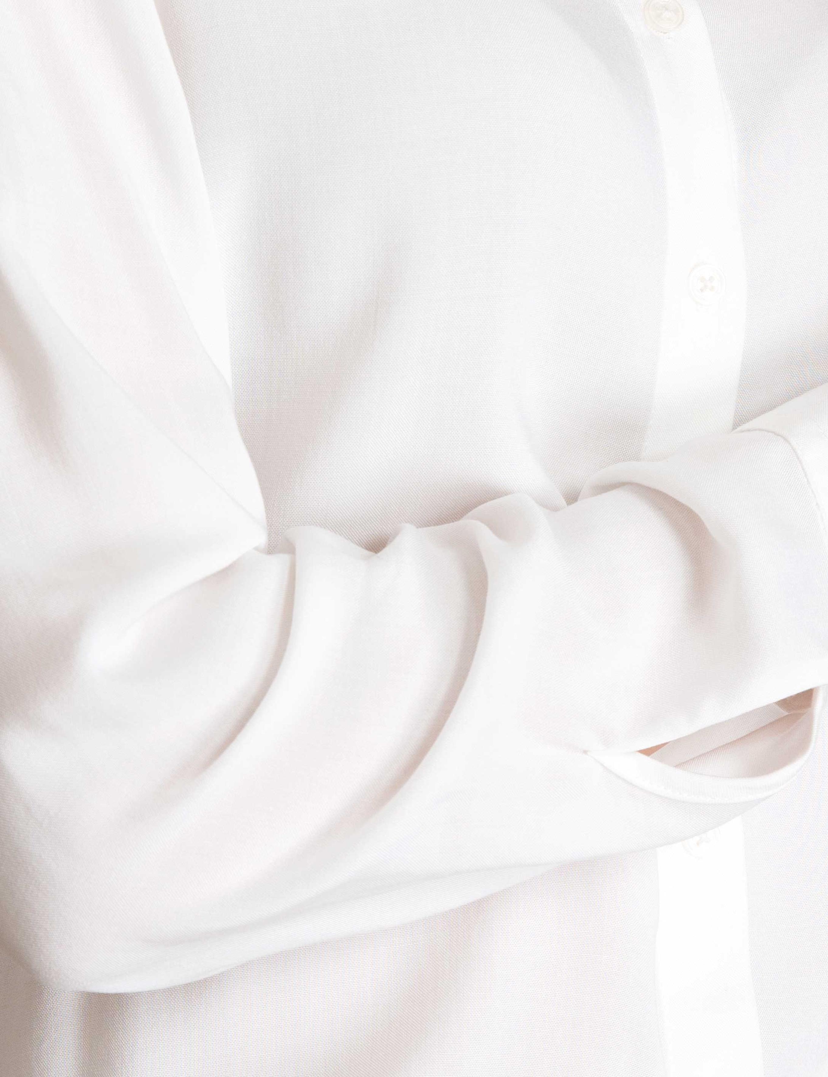 Ekru Comfort Fit Uzun Kollu Gömlek