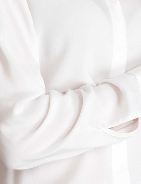 Ekru Comfort Fit Uzun Kollu Gömlek - 50197267049