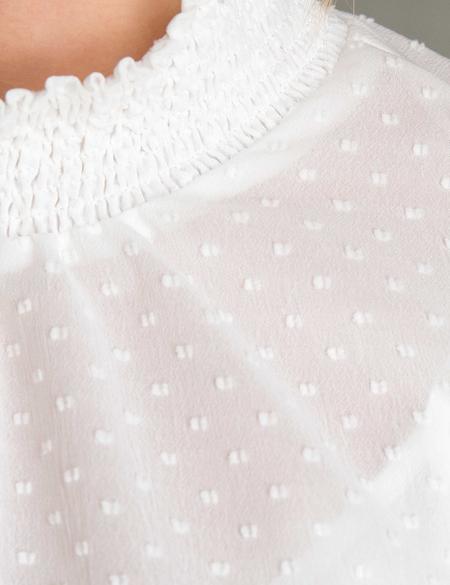 Ekru Comfort Fit Bluz - 50197280012