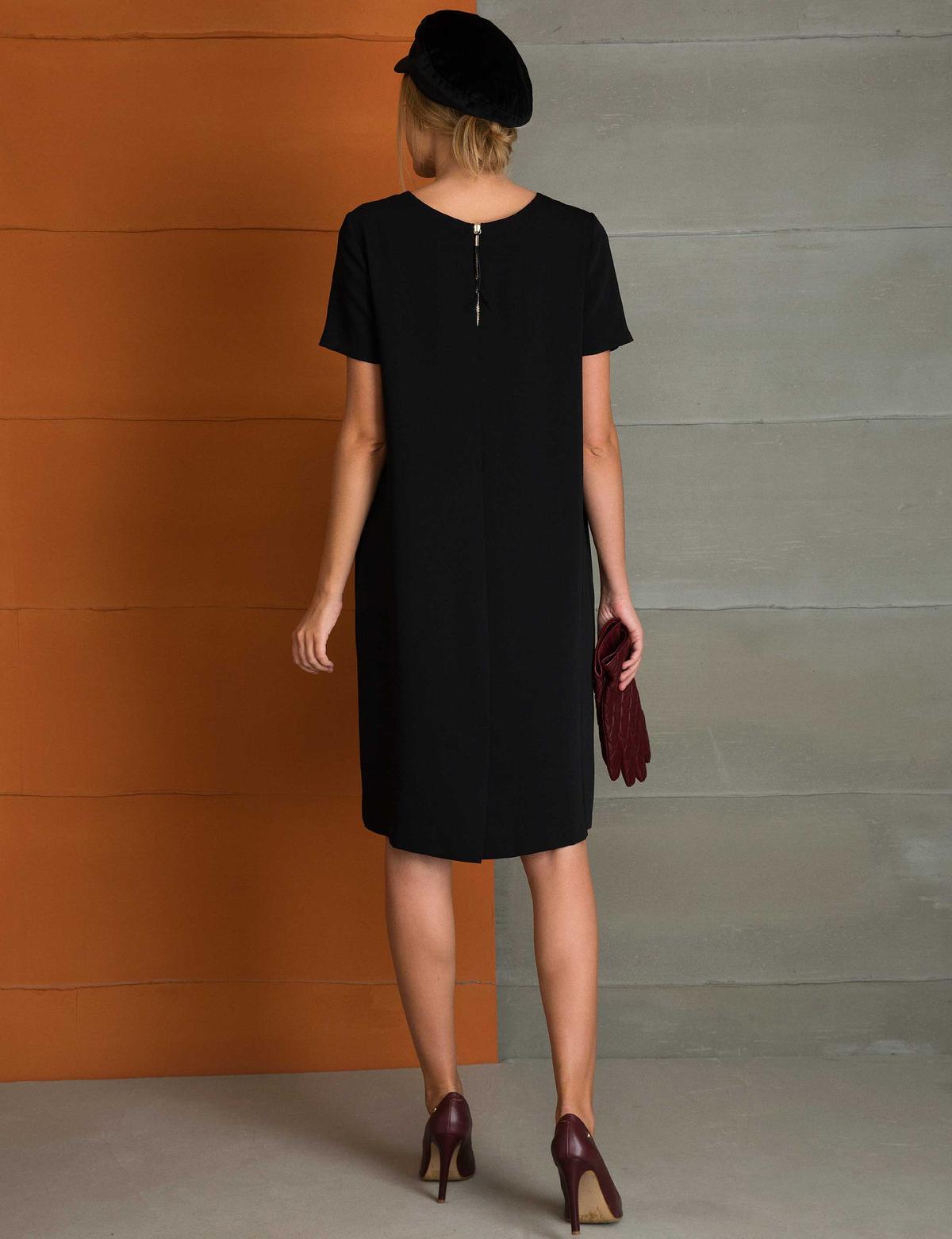 Siyah Dokuma Elbise - 50197299001