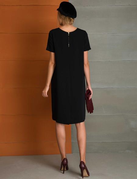 Siyah Dokuma Elbise - 50197299001